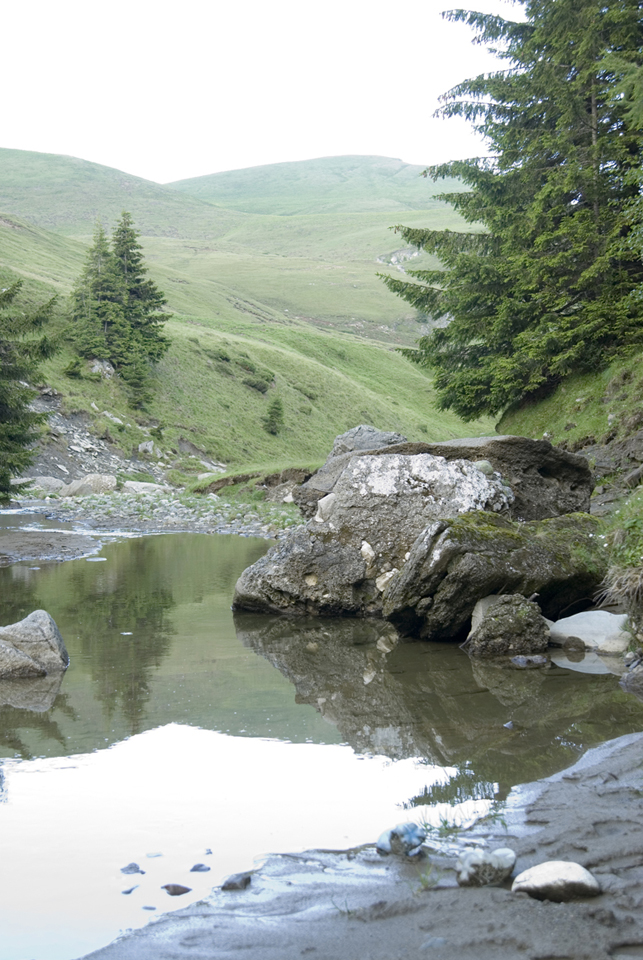 Csendes kép a La Lacuri folyamán.
